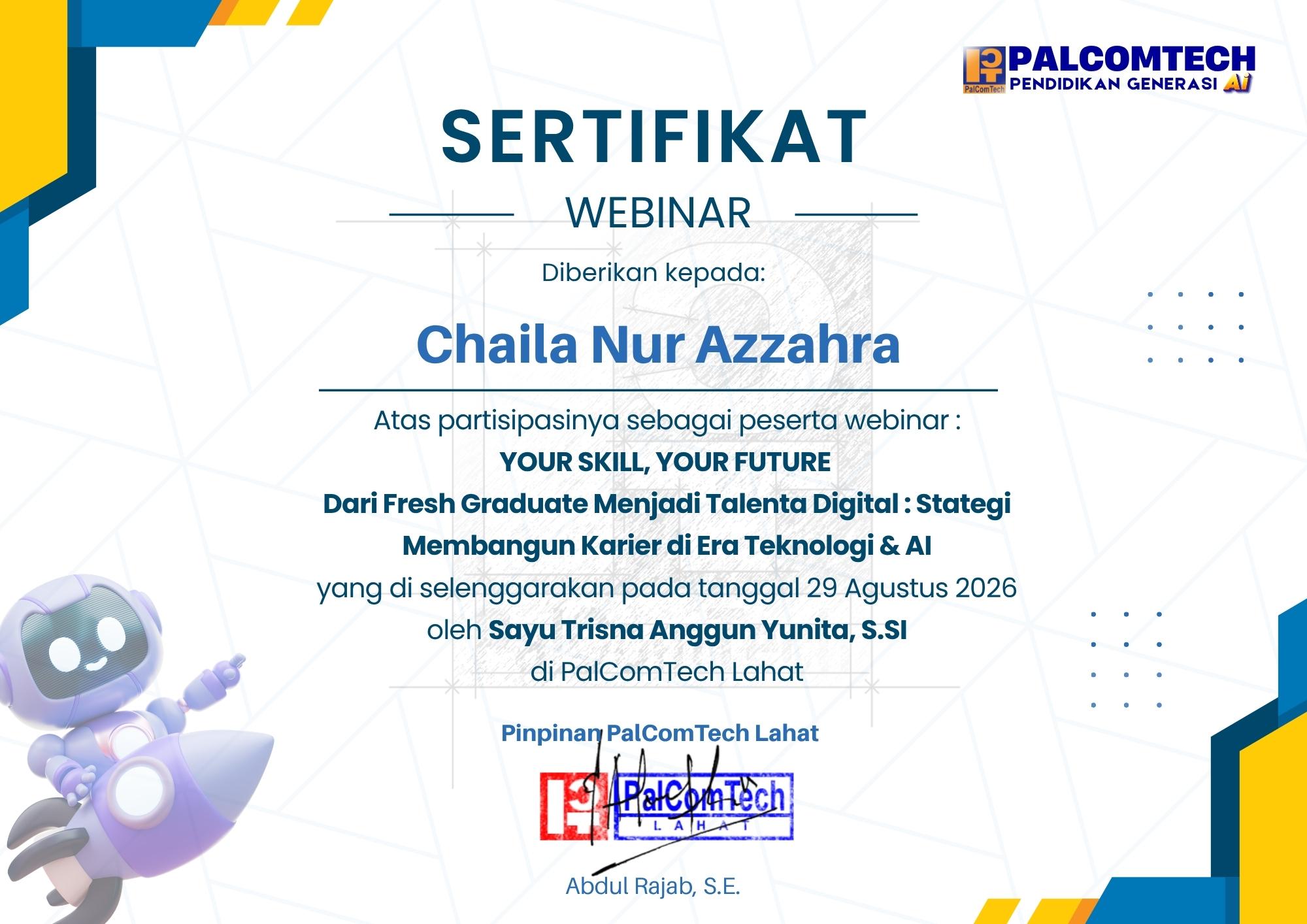 Sertifikat Pelatihan 2